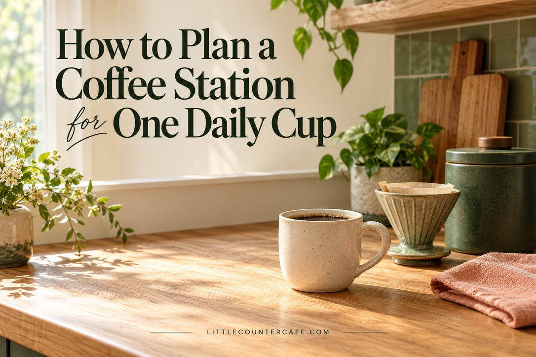 How to Plan a Coffee Station for One Daily Cup
