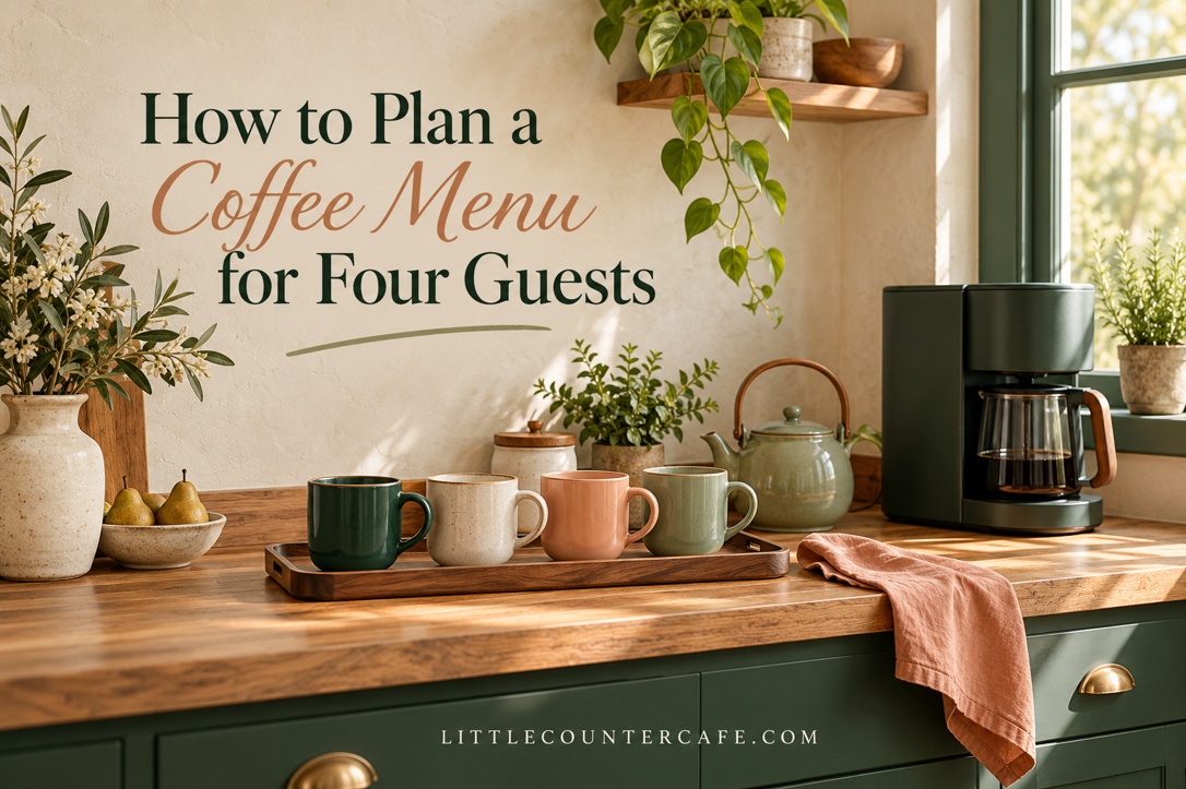 How to Plan a Coffee Menu for Four Guests